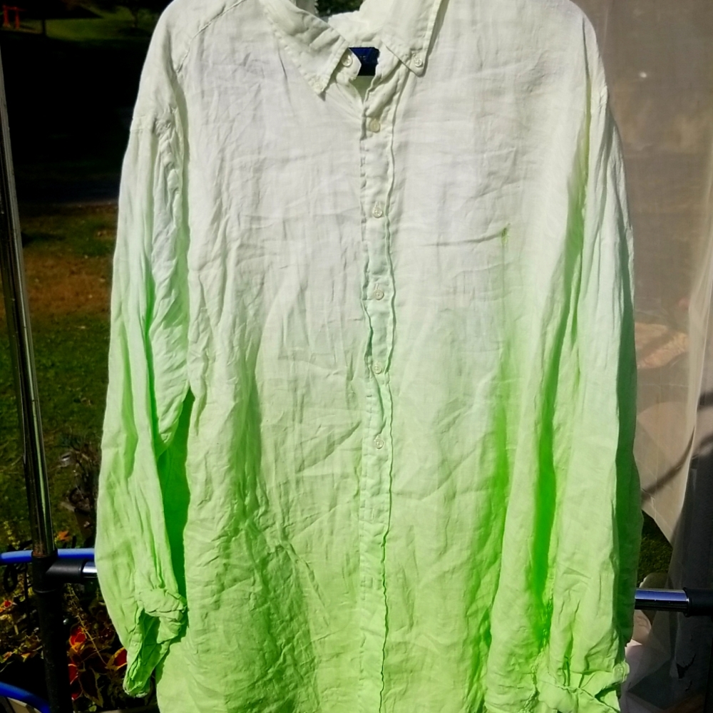Ralph Lauren Linen 2 tone shirt